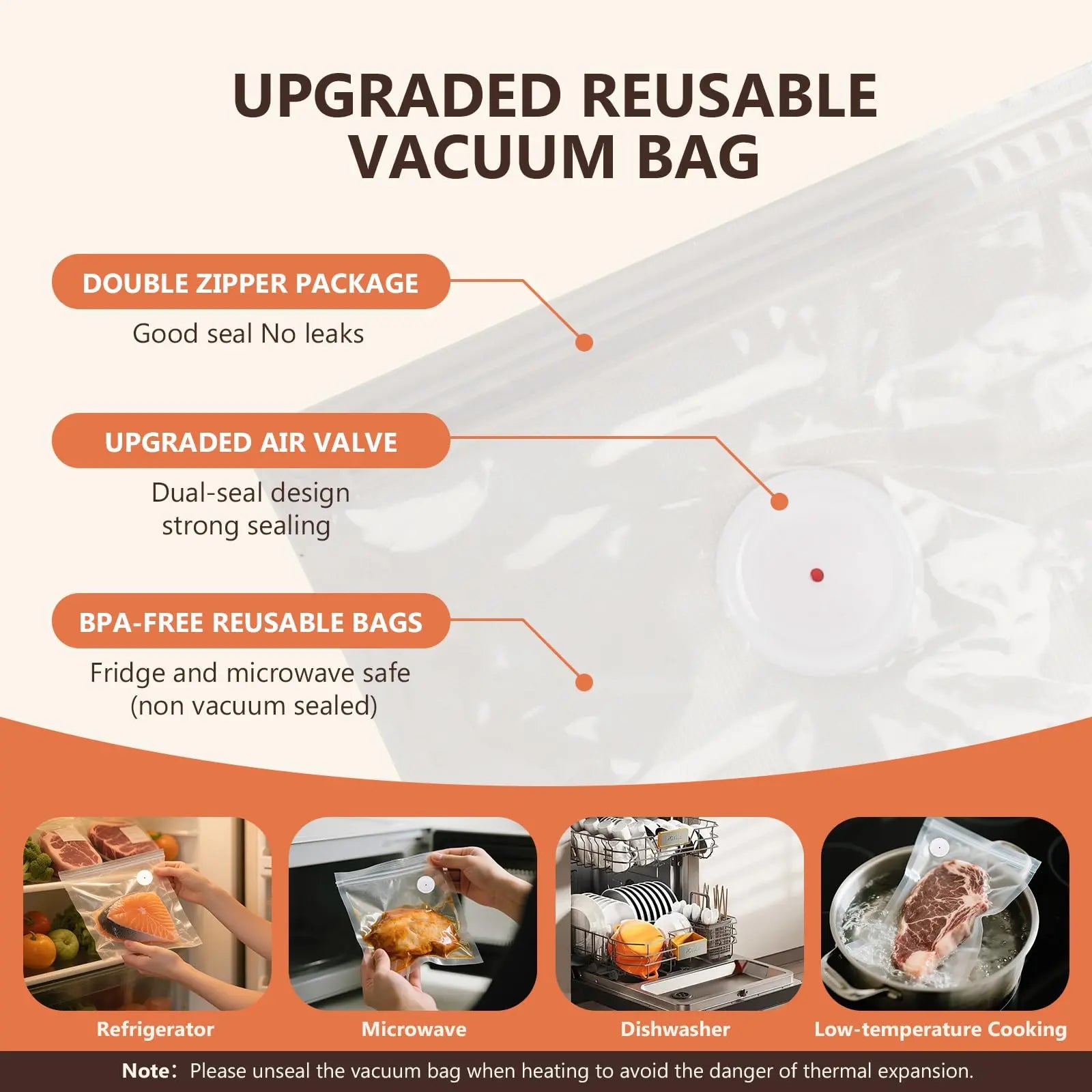 Kayiant Handheld Vacuum Sealer for Food – 80kPa Suction, 5-Second Seal, 30 BPA-Free Bags Included Kayiant